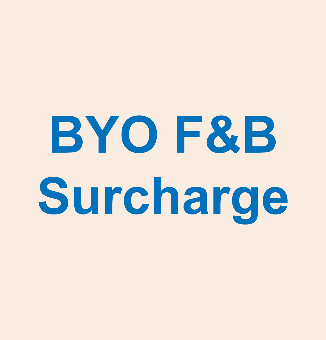Fees & Charges - Events